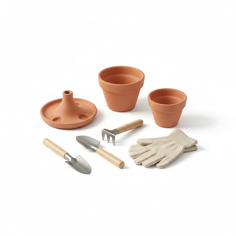 Terra Cotta Propagation Pots Set for Cuttings and Seedlings