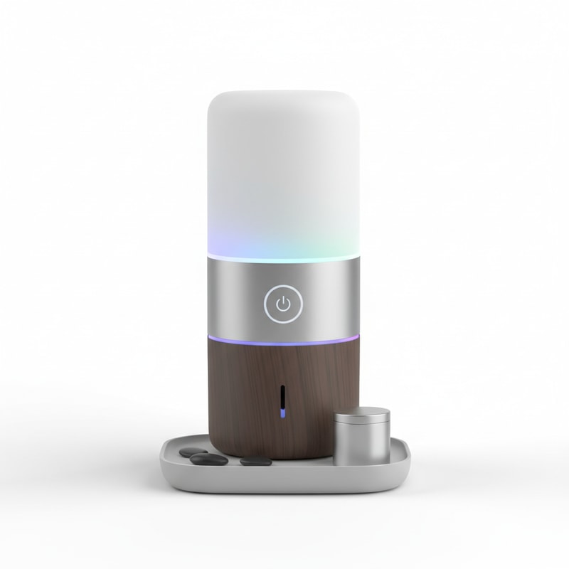 Smart LED Bedside Lamp with Touch Control and RGB Colors