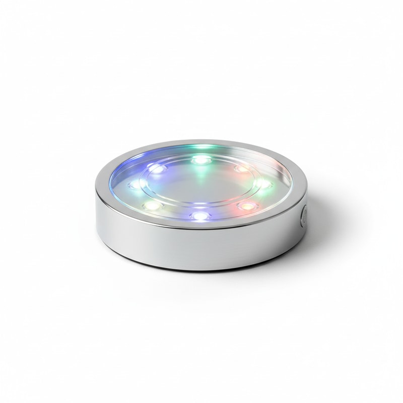 Multi-Color Changing LED Light Base for Crystal Ornaments Display