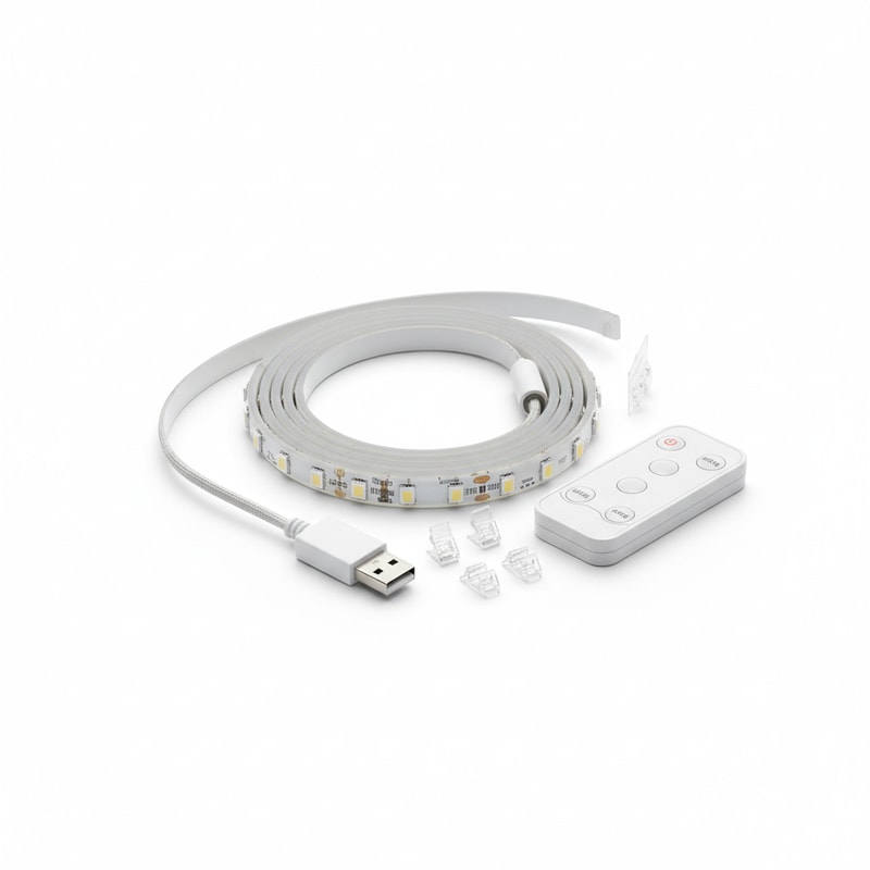 USB-Powered Flexible Strip Light Kit for Monitor Backlight