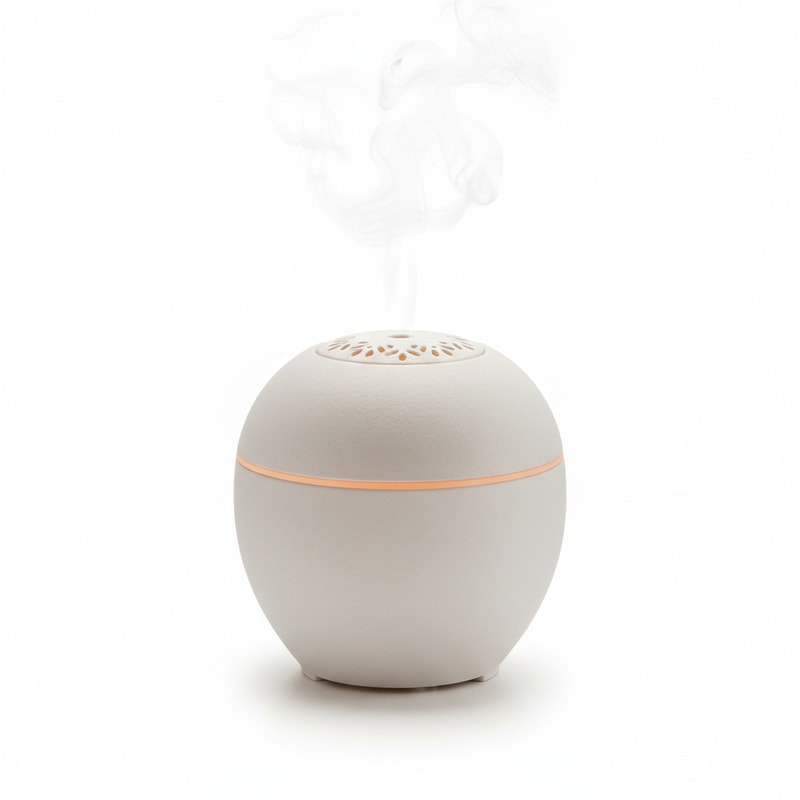 Ultrasonic Essential Oil Diffuser with Ceramic Cover for Home