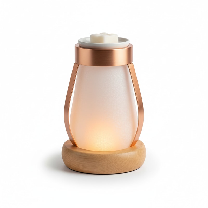 Flameless Electric Aroma Lamp with Dimmable Warm Glow