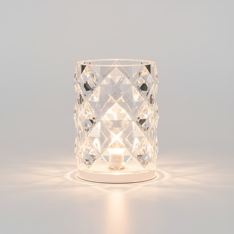 Decorative Acrylic Crystal Diamond Table Lamp Warm White