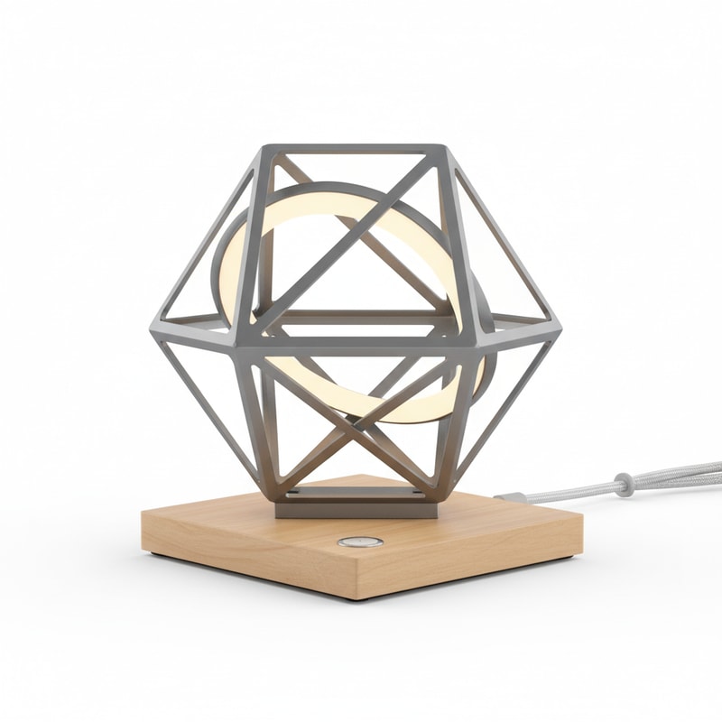 Minimalist Geometric LED Table Lamp USB Rechargeable