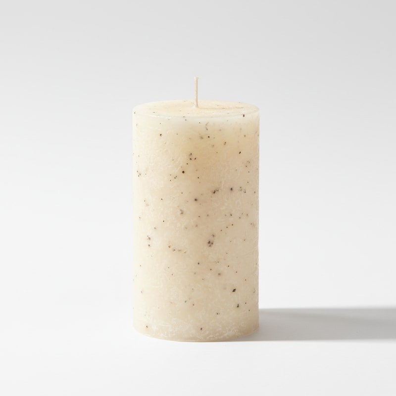 Luxury Scented Pillar Candle Vanilla Bean and Sandalwood