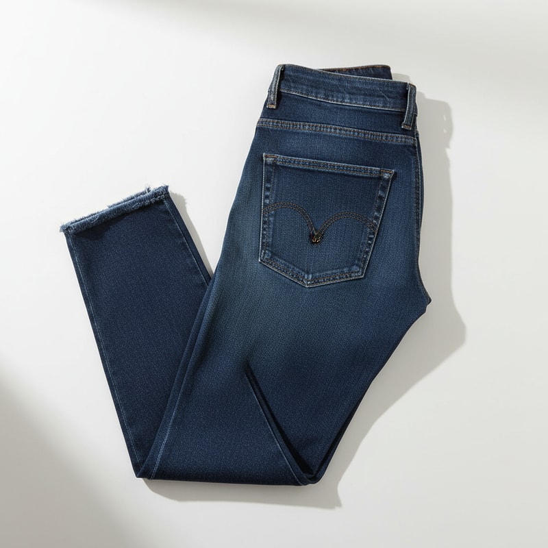 Mes Anges Raw Edge Cropped Jeans