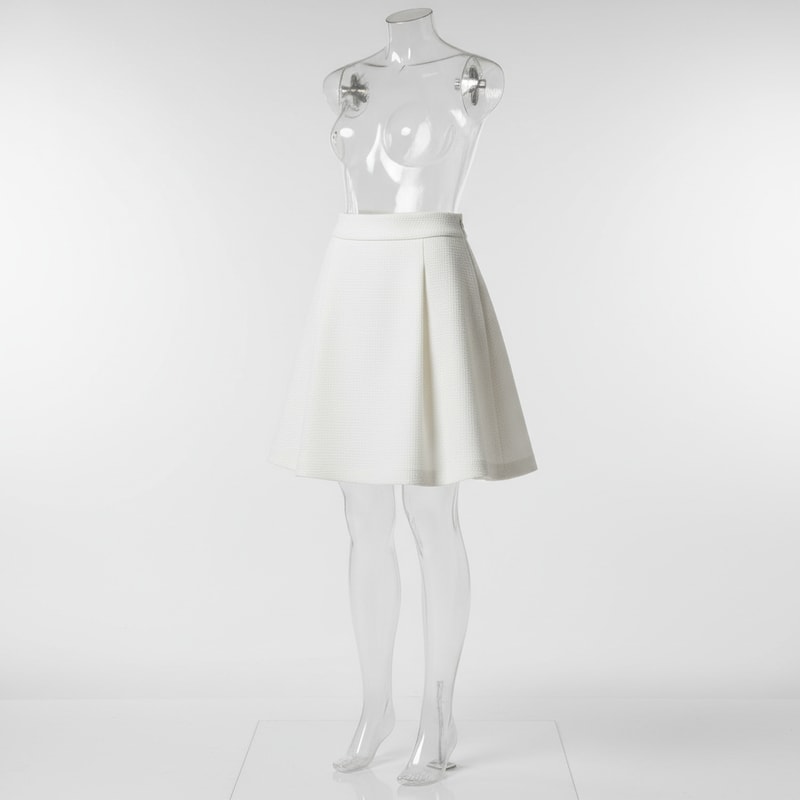 Mes Anges High-Waist A-Line Mini Skirt