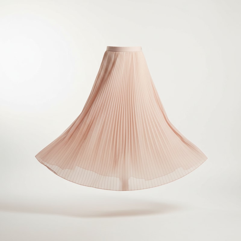 Mes Anges Pleated Midi Skirt