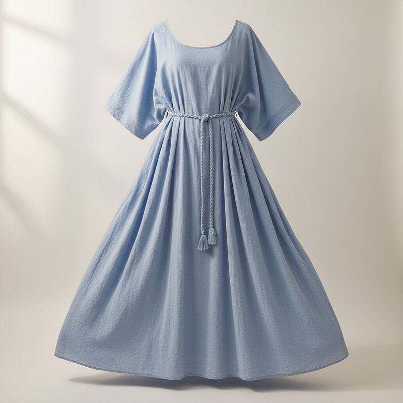 Mes Anges Casual Cotton Maxi Dress