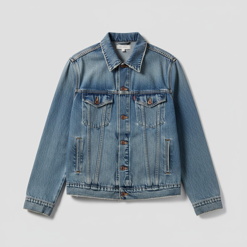 Mes Anges Vintage Washed Denim Jacket