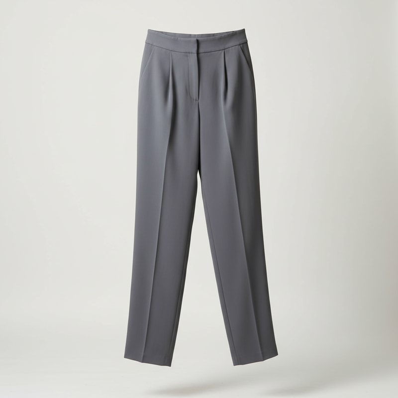 Mes Anges High-Waist Straight Leg Trousers