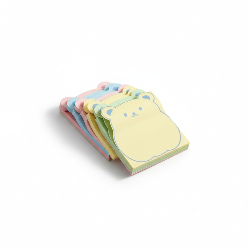Cute Bear Shaped Sticky Notes for Journaling