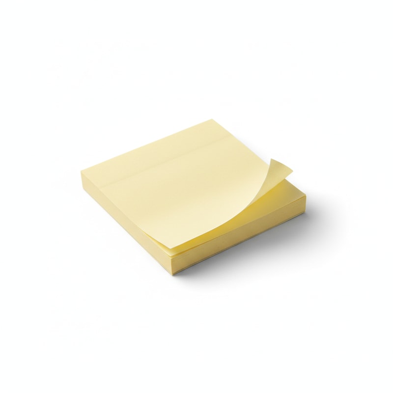 Office Desk Accessory Sticky Note Cube Unlined