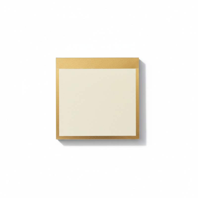 Elegant Gold Foil Bordered Memo Pads Unlined