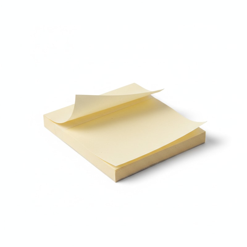 Recycled White Sticky Notes with Strong Grip