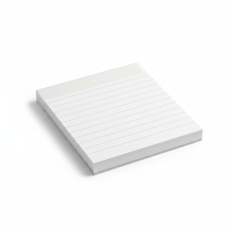 Smooth White Lined Memo Pads for Professional Use