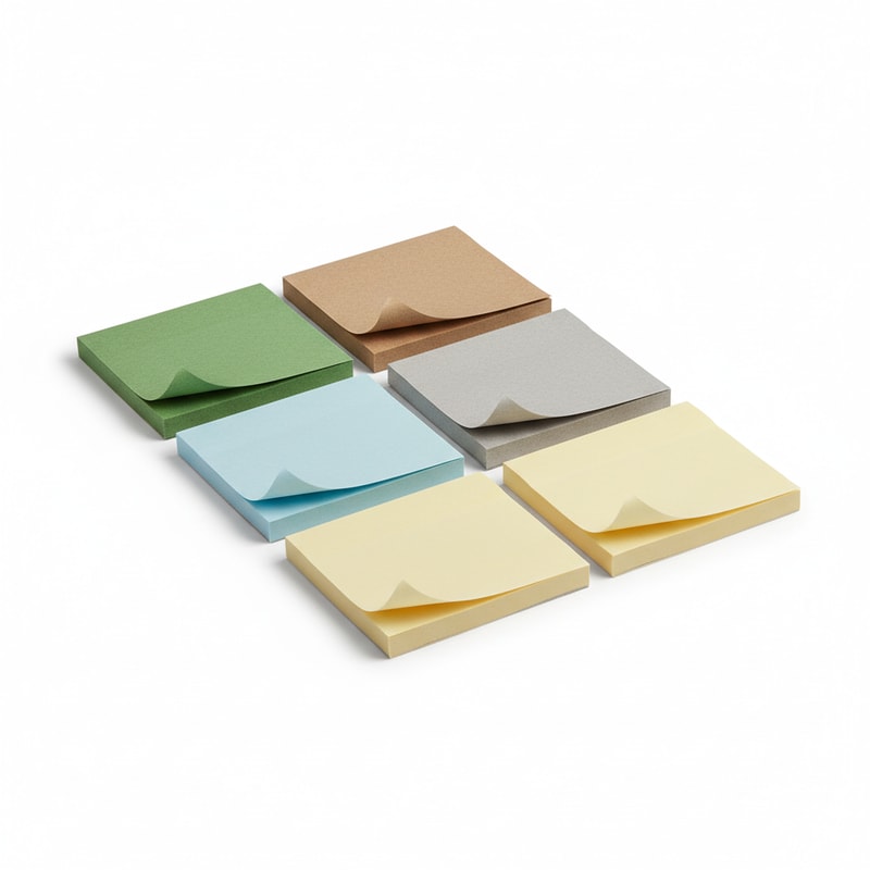 Eco-Friendly Recycled Paper Sticky Notes Value Pack