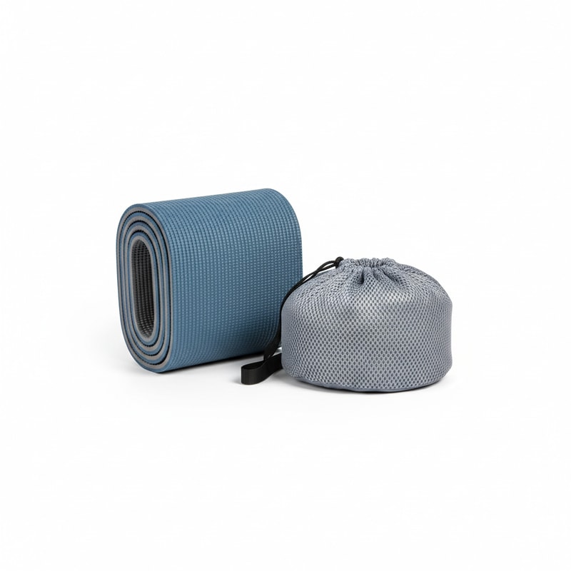 Portable Folding TPE Yoga Mat with Mesh Carry Bag