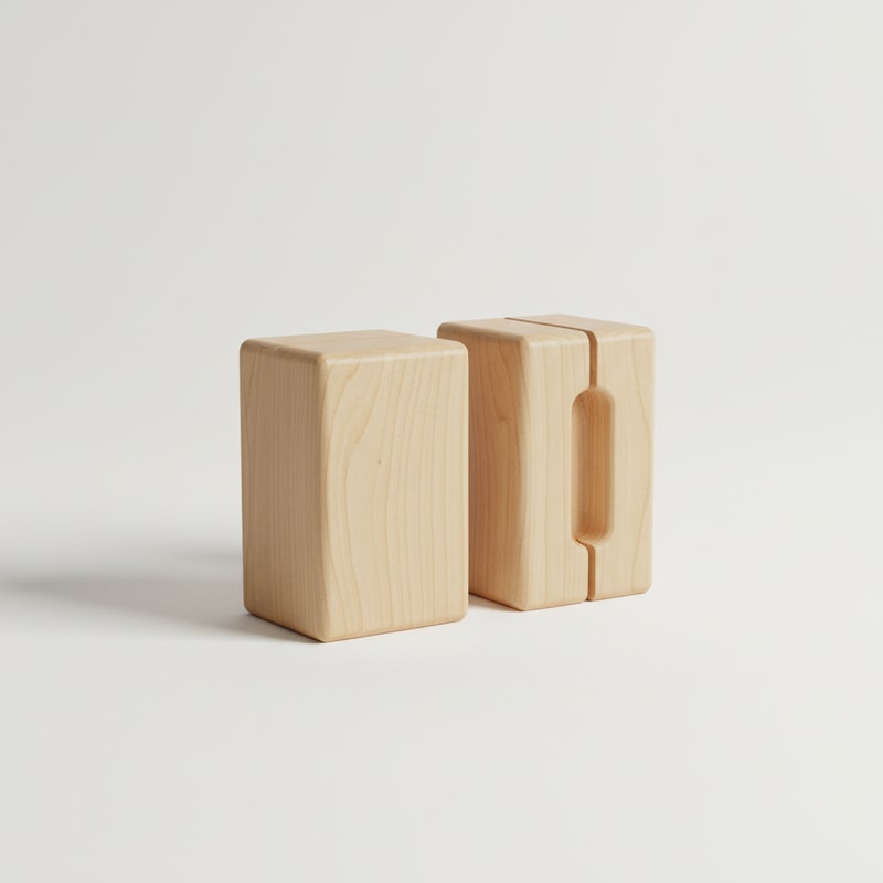 Wooden Yoga Blocks for Sturdy Support and Balance