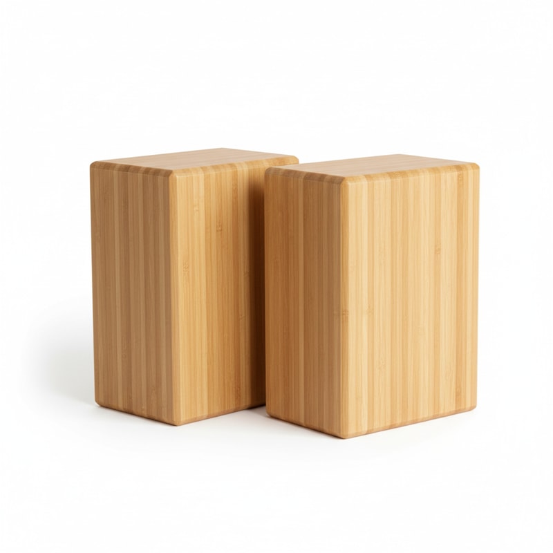 Eco-Friendly Bamboo Yoga Blocks Set of Two