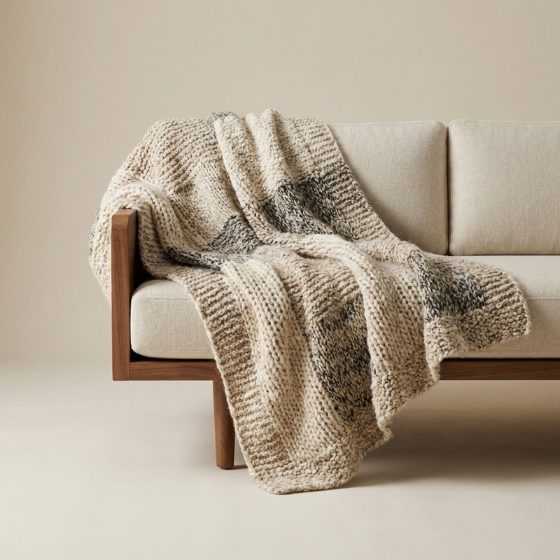 Textured Sofa Blanket