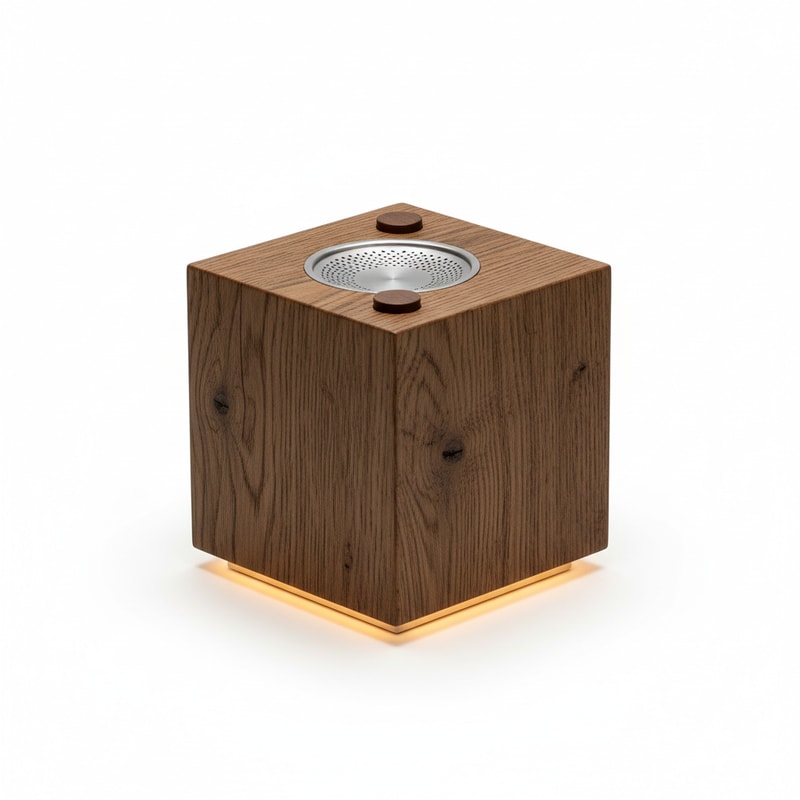 Rustic Wooden Electronic Fragrance Diffuser Accent