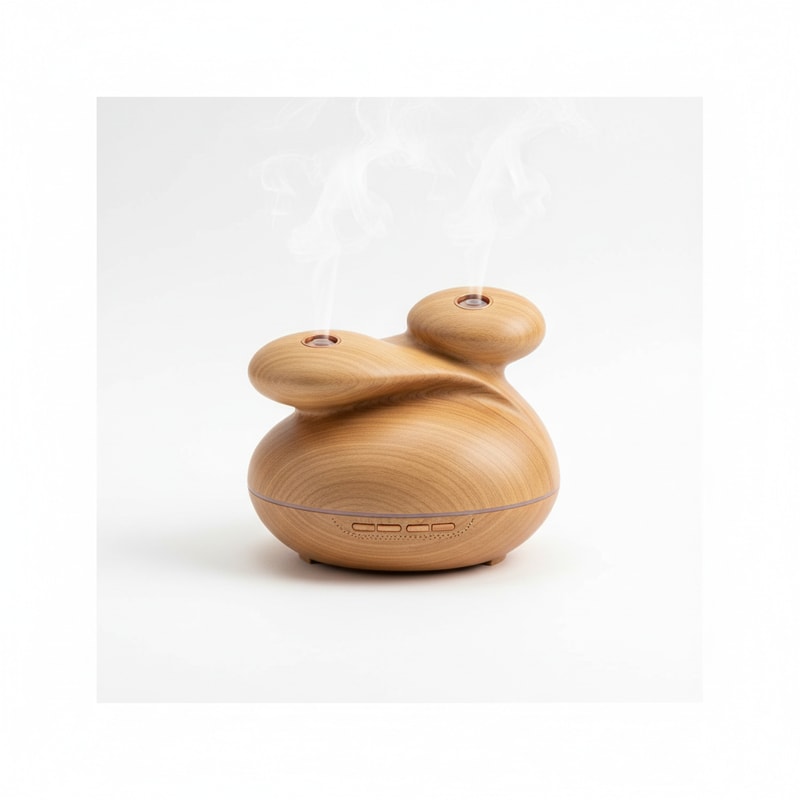 Sculpted Wood Electronic Aroma Diffuser Decor