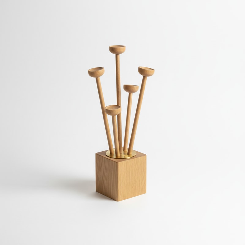 Minimalist Wood Fragrance Diffuser Home Sculpture