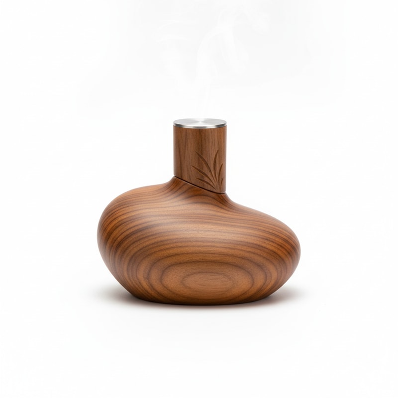 Crafted Wood Aroma Diffuser and Aesthetic Ornament