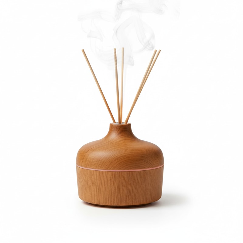 Crafted Wood Scent Diffuser for Interior Ambiance