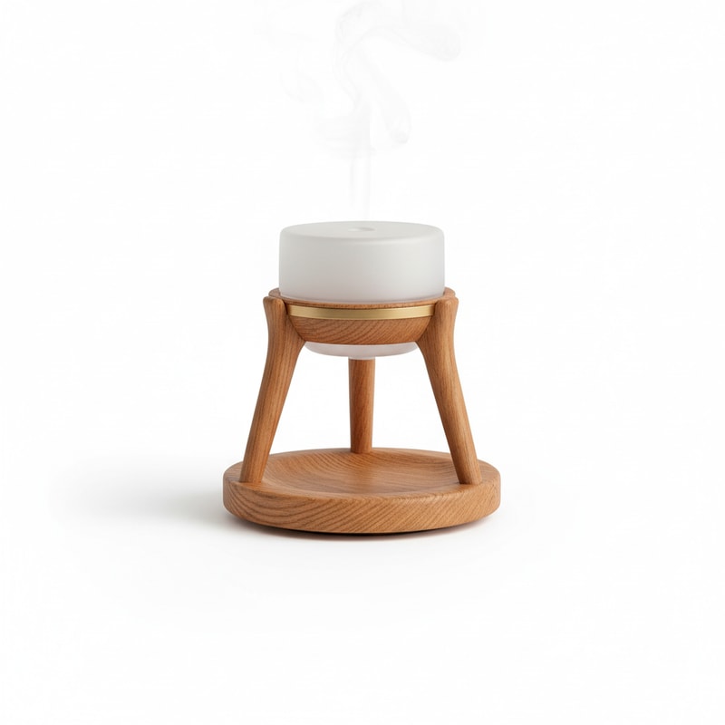 Crafted Wood Aroma Diffuser Elegant Stand