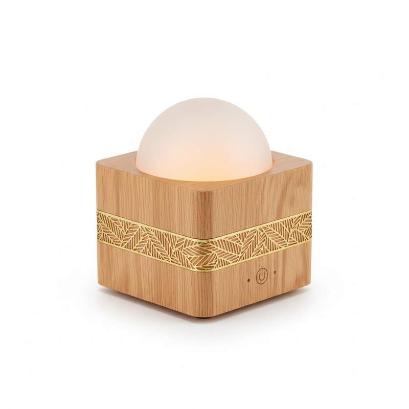 Wooden Electronic Diffuser with Decorative Accent