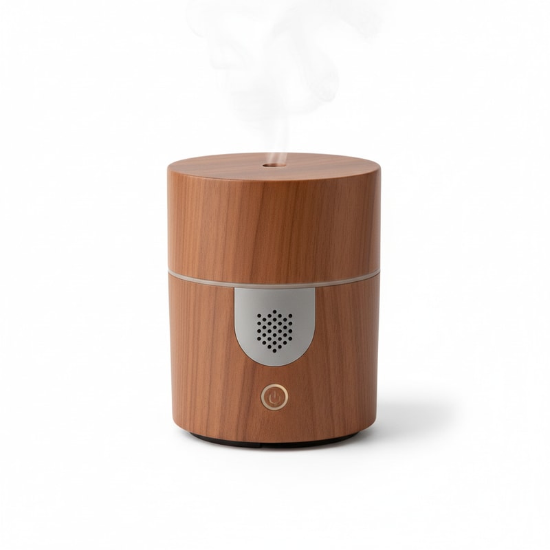 Desk-Friendly Wood Electronic Fragrance Diffuser Decor