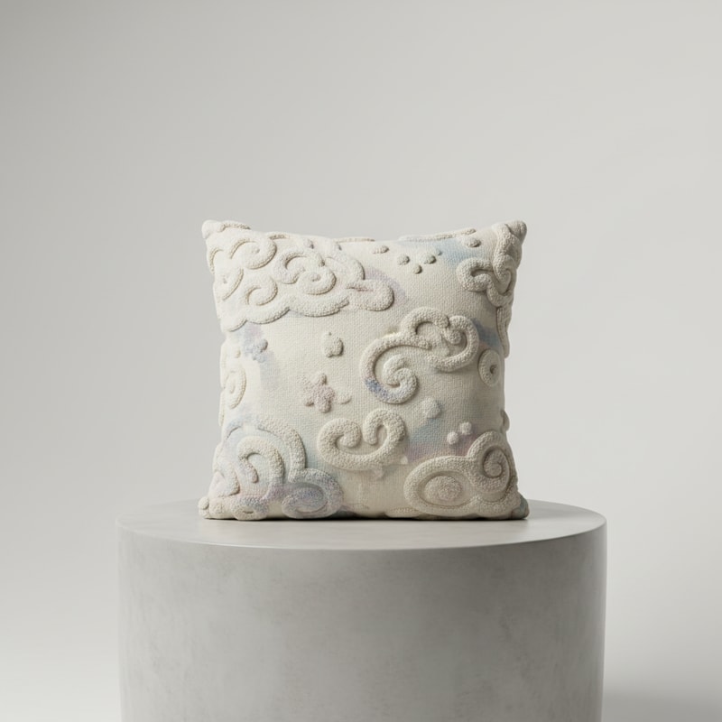 Dreamscape Tufted Throw Pillow