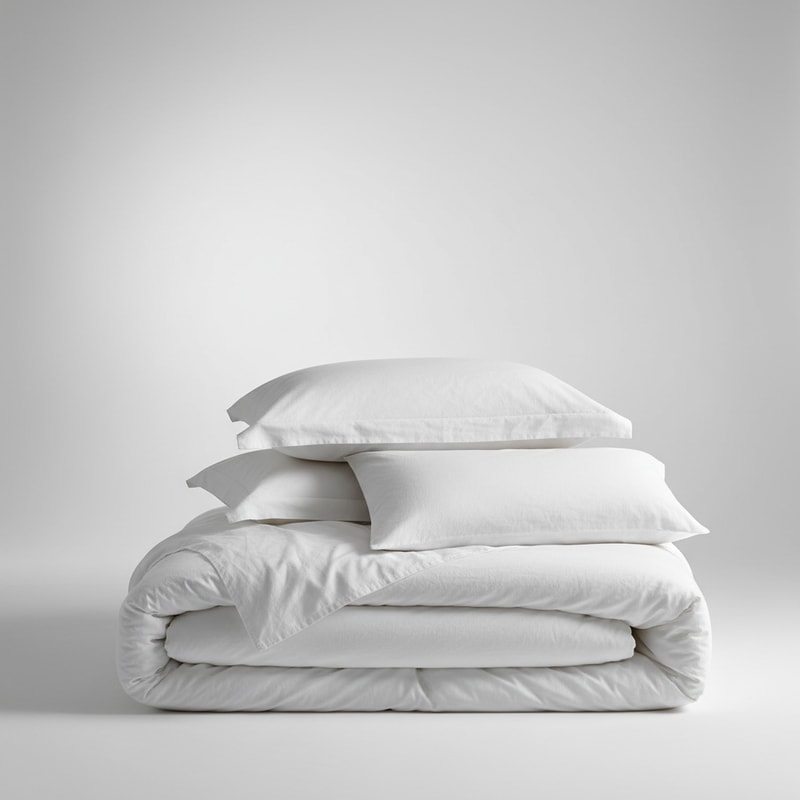 Lumina Crisp Percale Duvet Set