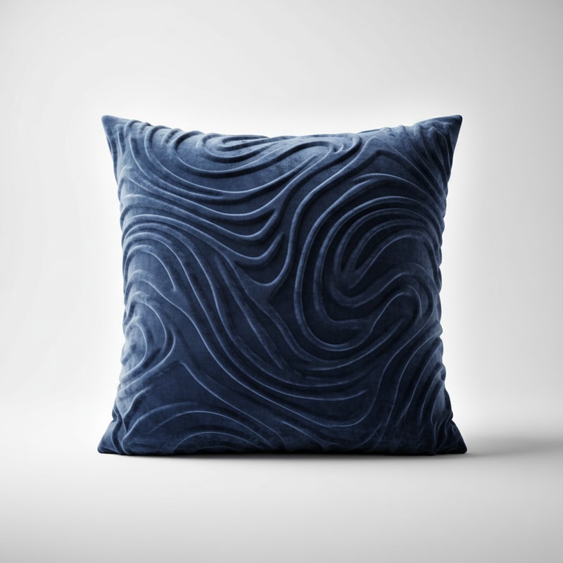 Sculpted Velvet Accent Pillow