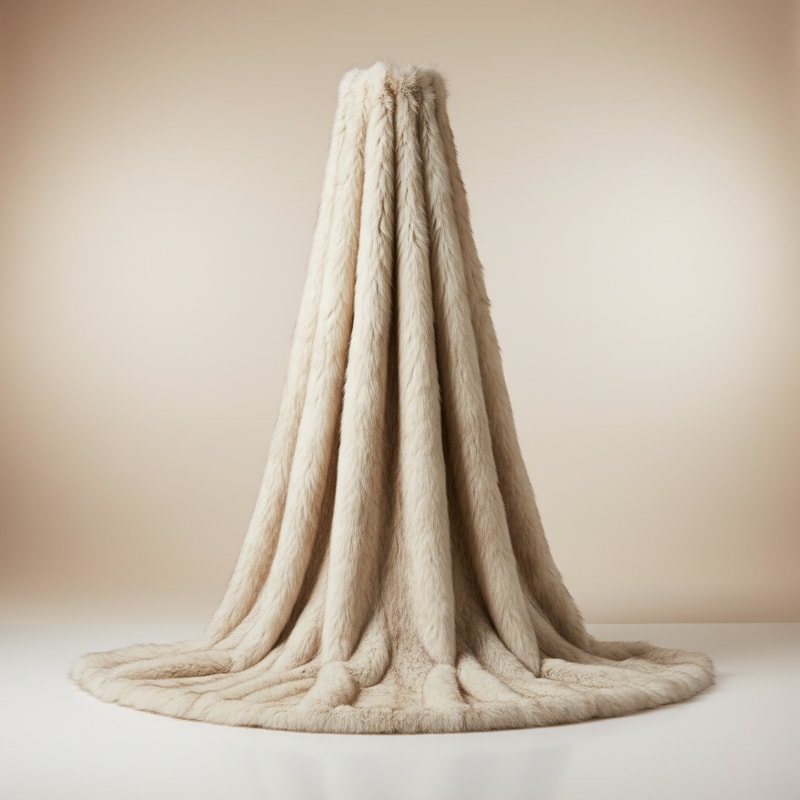 Grand Estate Faux Fur Drape