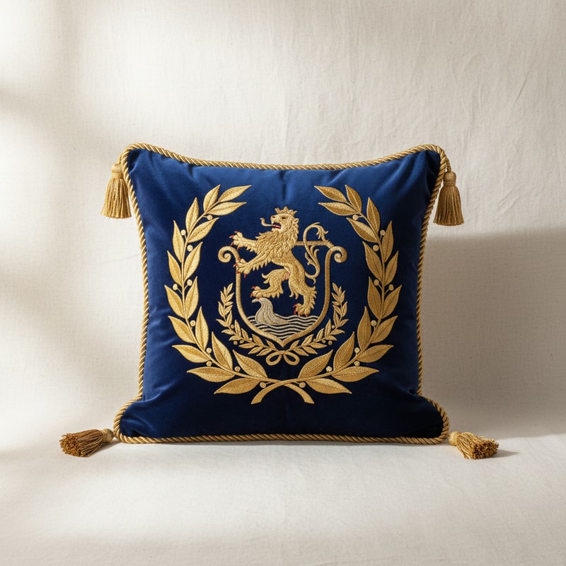 Elysian Crest Decorative Pillow