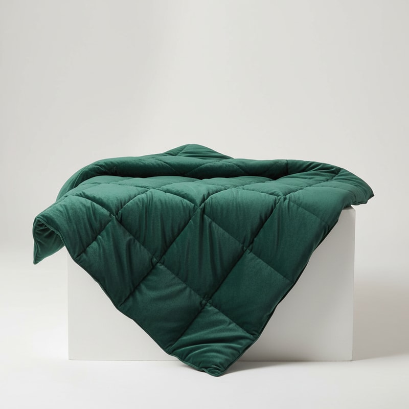 Opulent Velvet Quilted Coverlet