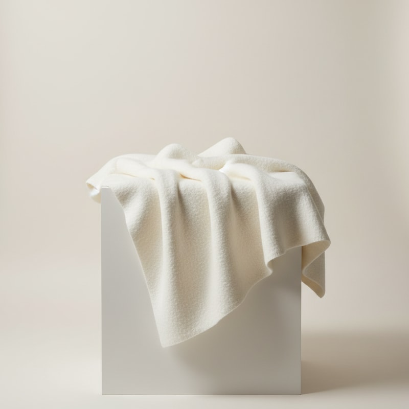 Pristine White Merino Blanket