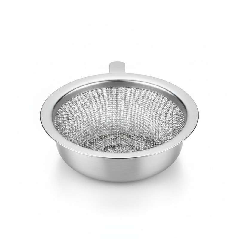 Fine Mesh Stainless Steel Kitchen Sink Strainer - Food Scraps Catcher