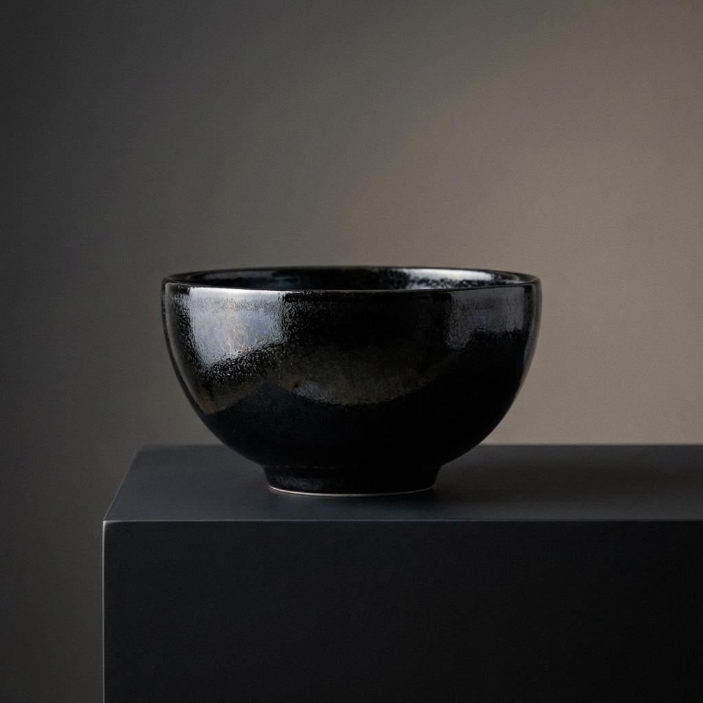 Black Glaze Rice Bowl
