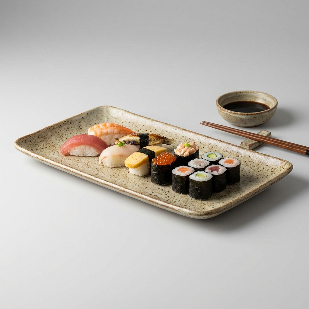 Stoneware Sushi Plate
