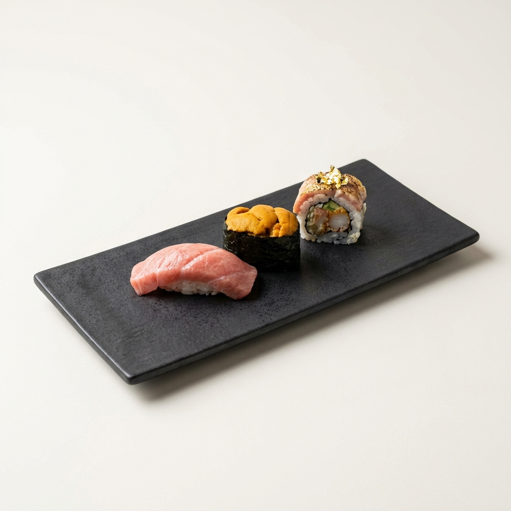 Black Matte Sushi Plate