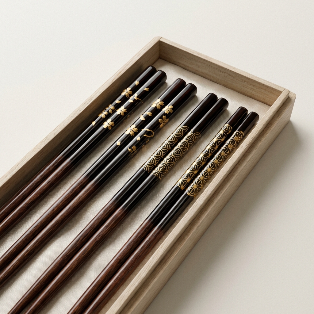 Lacquered Chopsticks Set