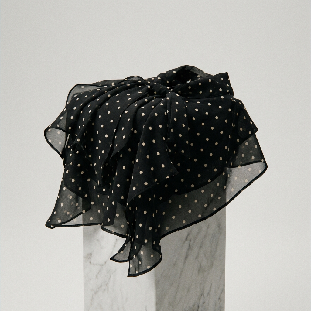 Polka Dot Chiffon Blouse