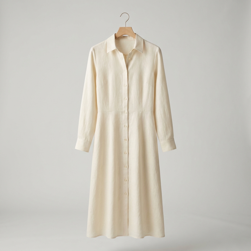 Button-Front Shirt Dress