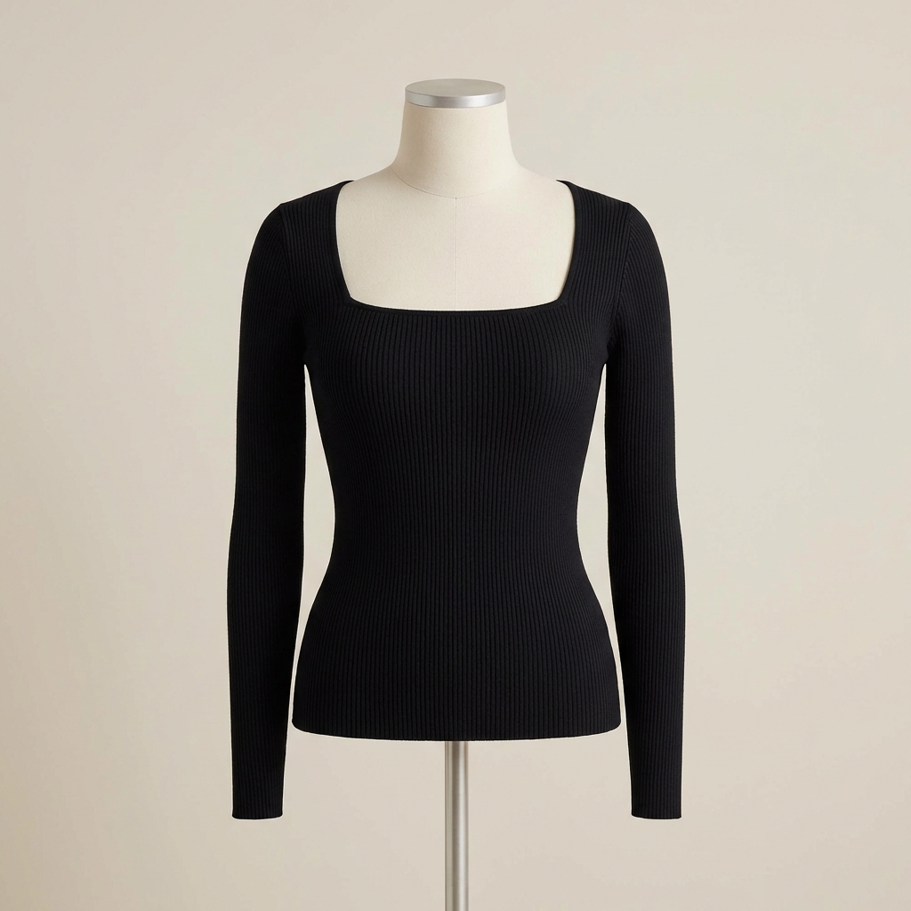 Square Neck Stretch Top