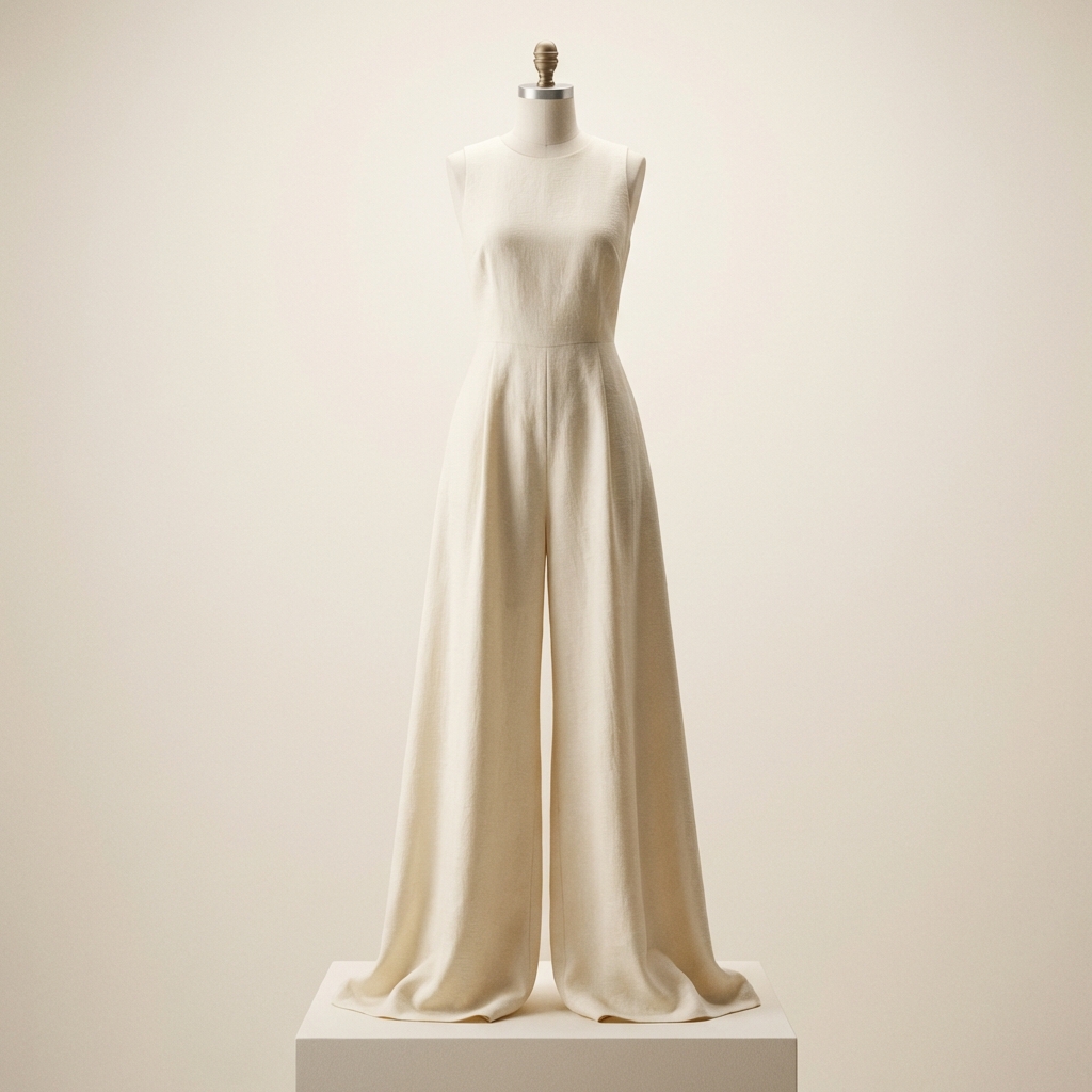 Sleeveless Wide Leg Jumpsuit