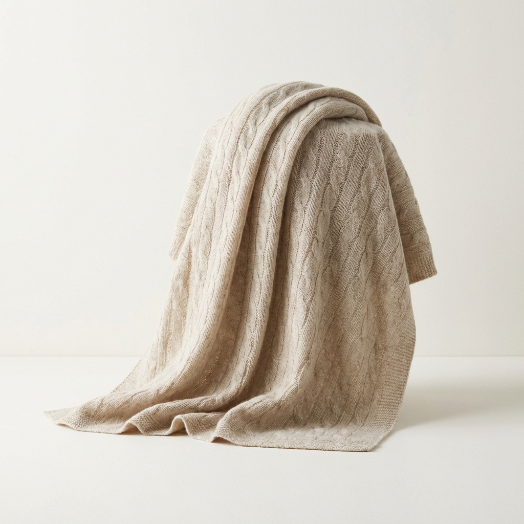 Lightweight Knit Throw Blanket